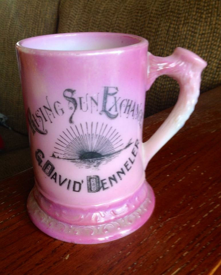 Rising Sun Handled Souvenir Mug