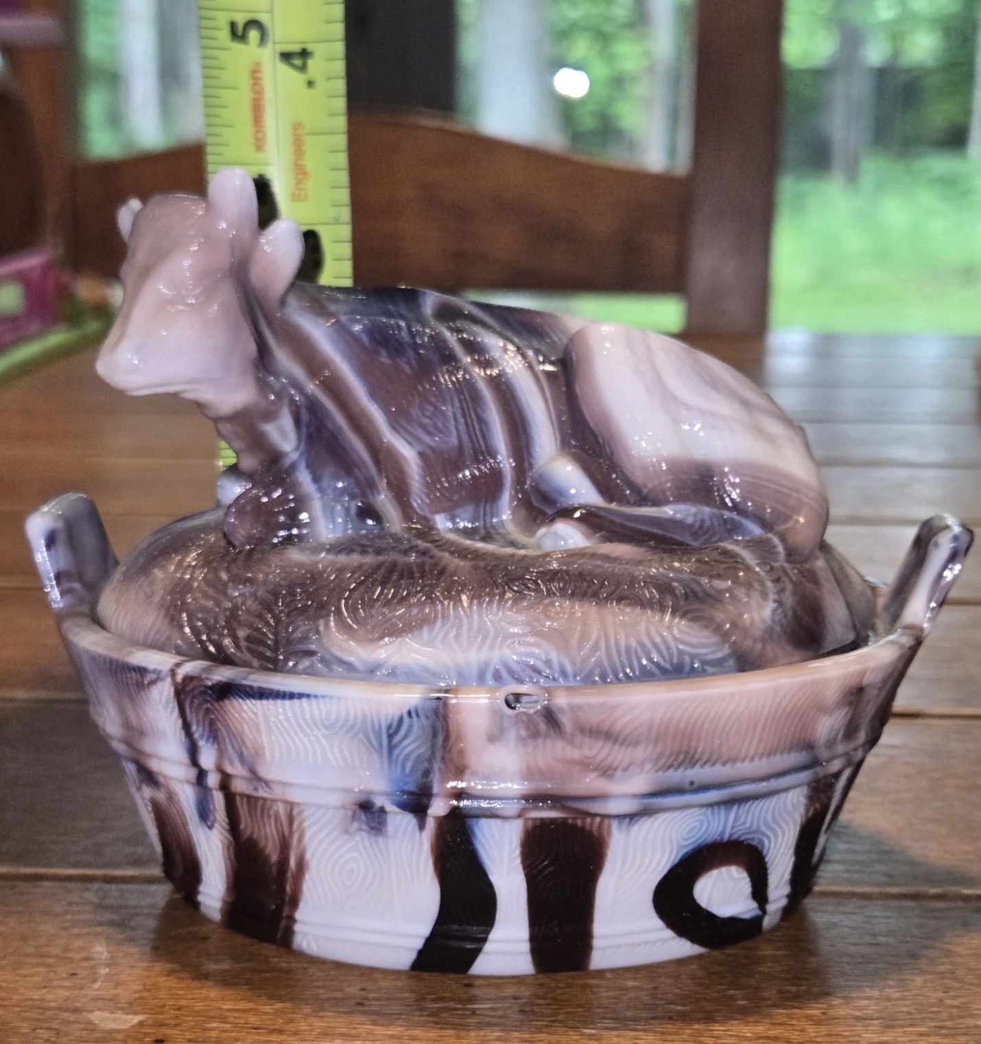 Purple Marble Cow Covered Dish Taiwan