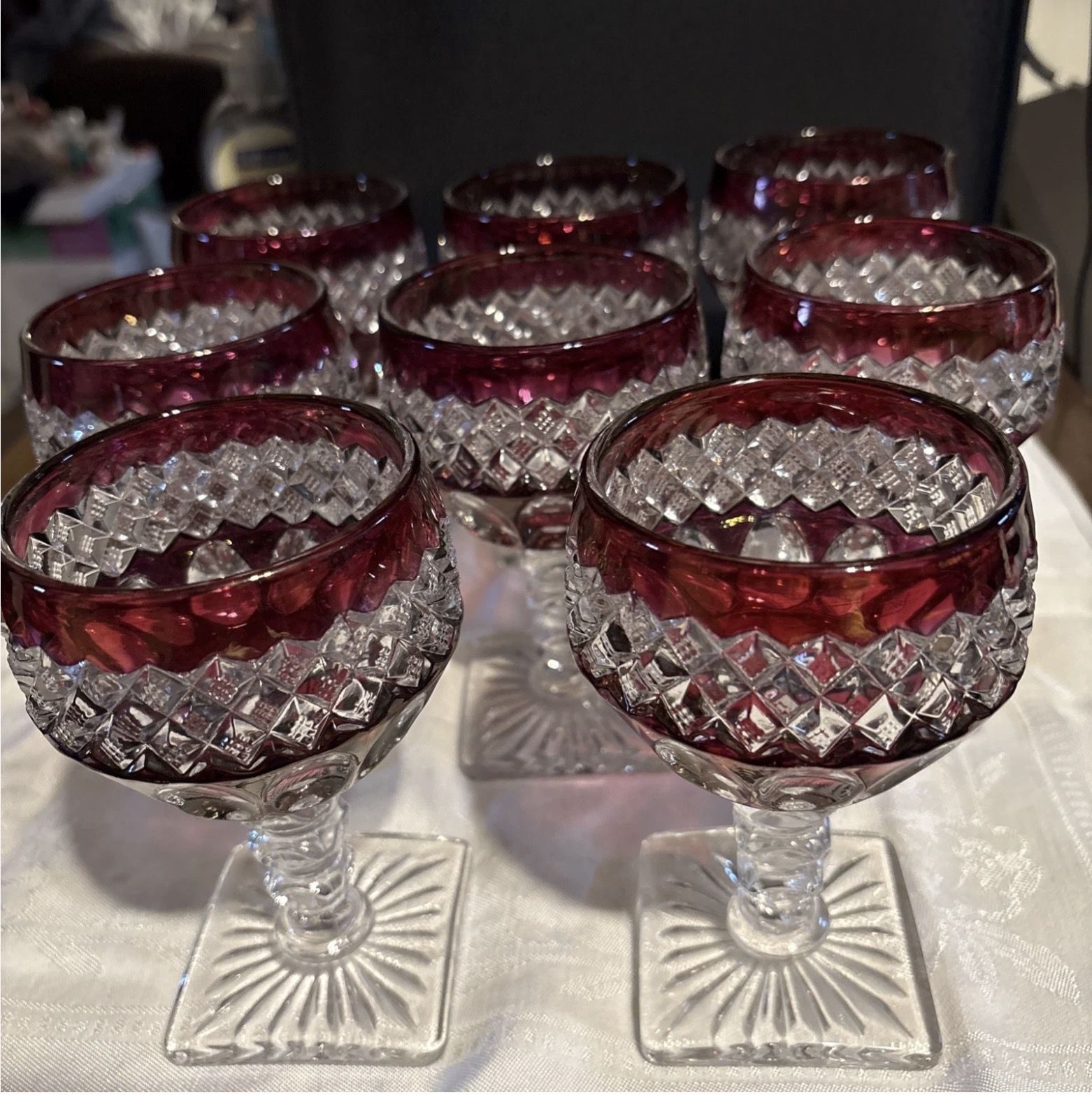 Waterford Ruby Stained Cocktail Glass