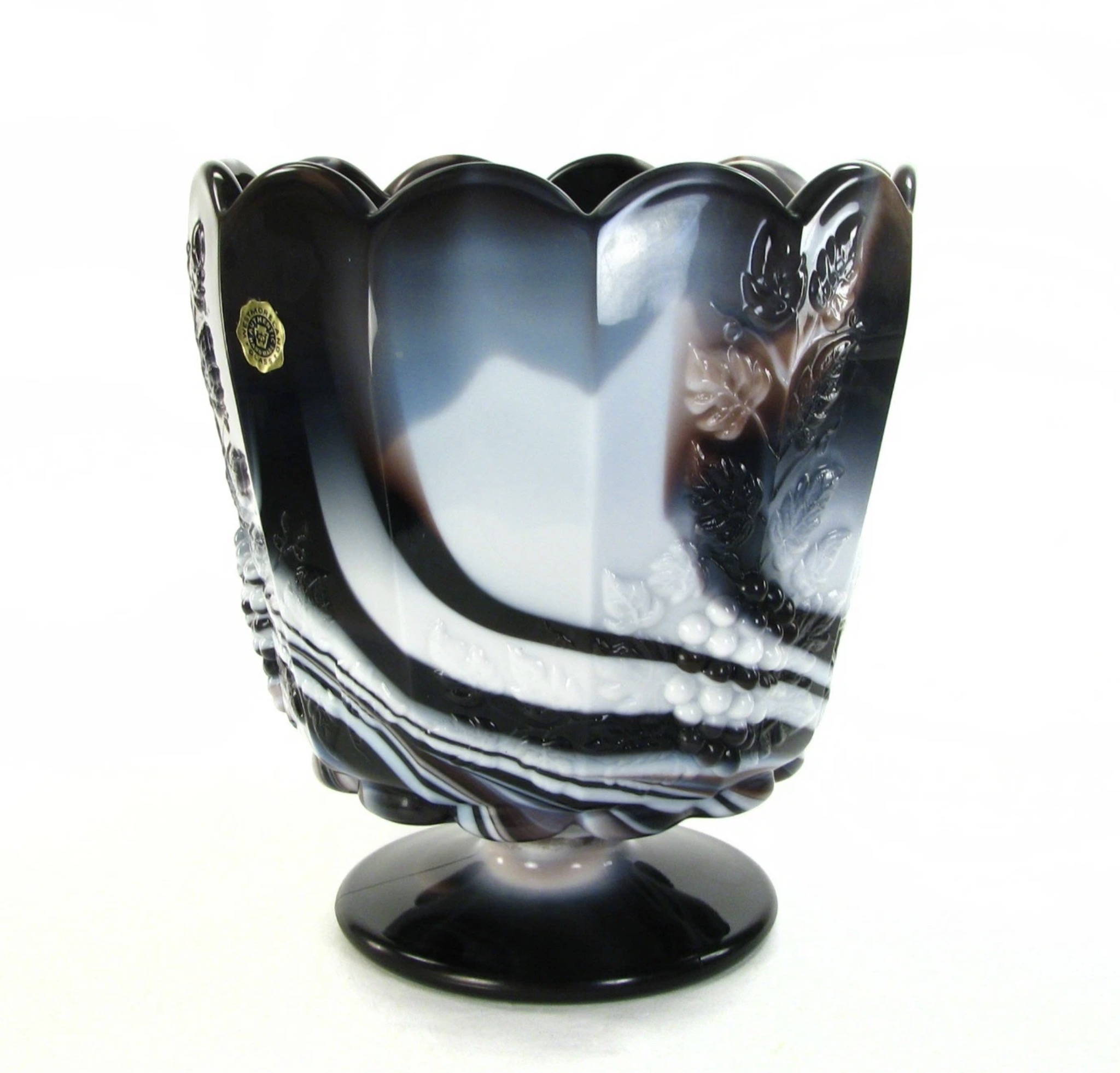 Paneled Grape Medium Canister Purple Marble / Slag