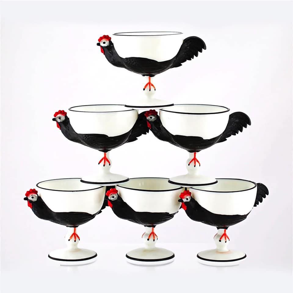 Rooster Footed Sherbets