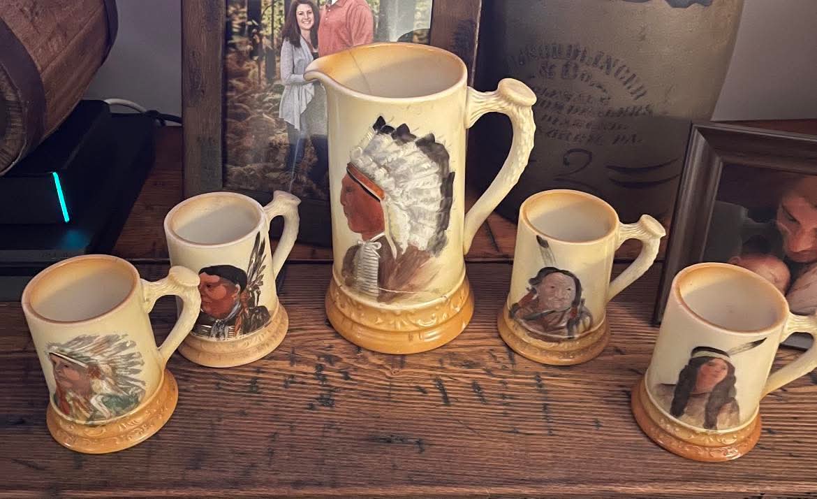 Indian Rookwood Water Set 