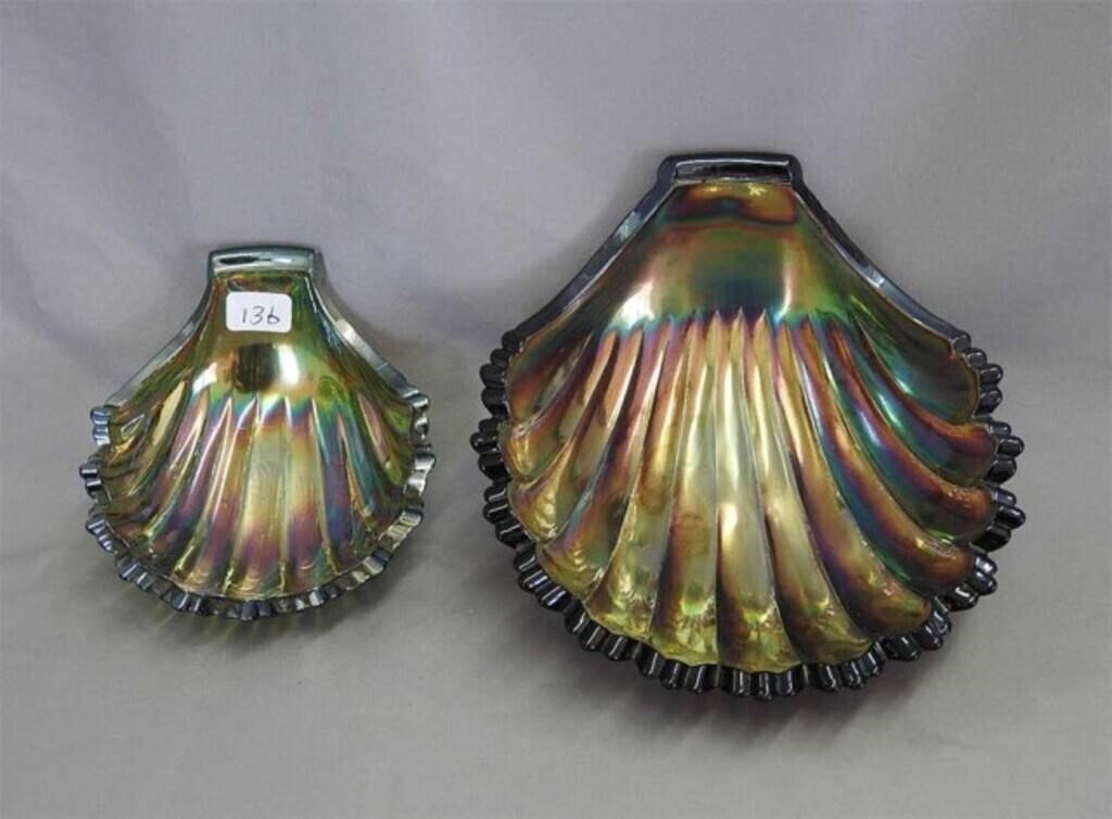 Shell Dishes Large and Small Varieties in Carnival