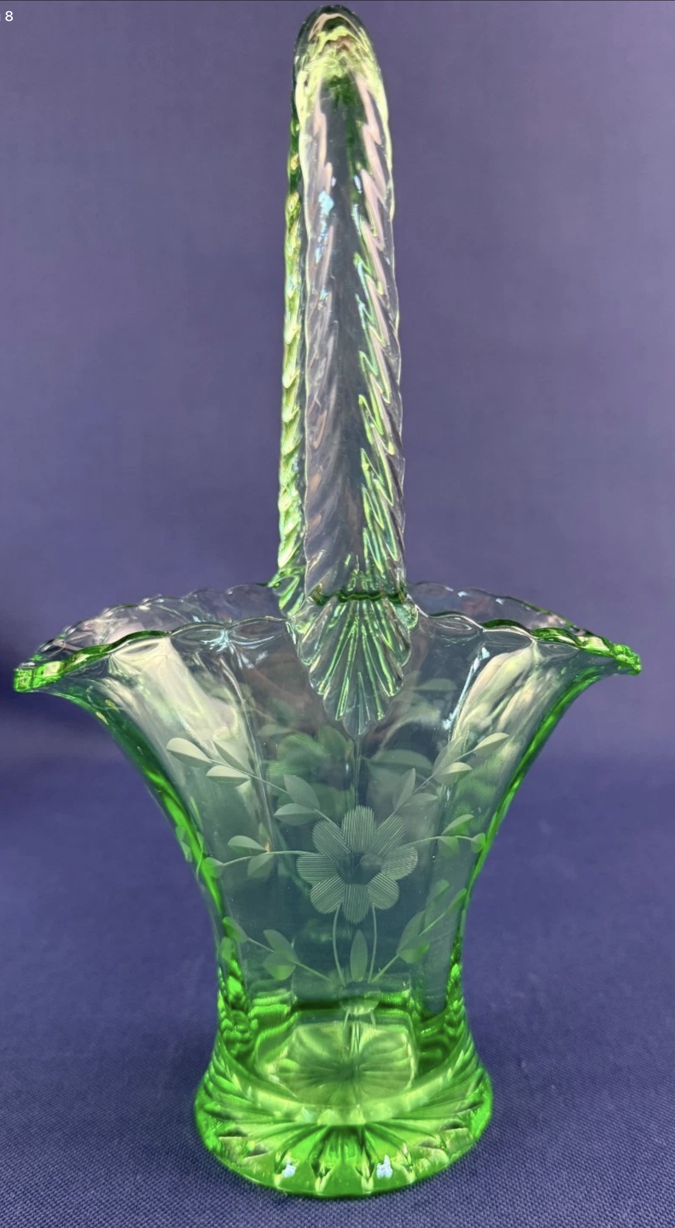 Line 757 Basket Green with Cutting