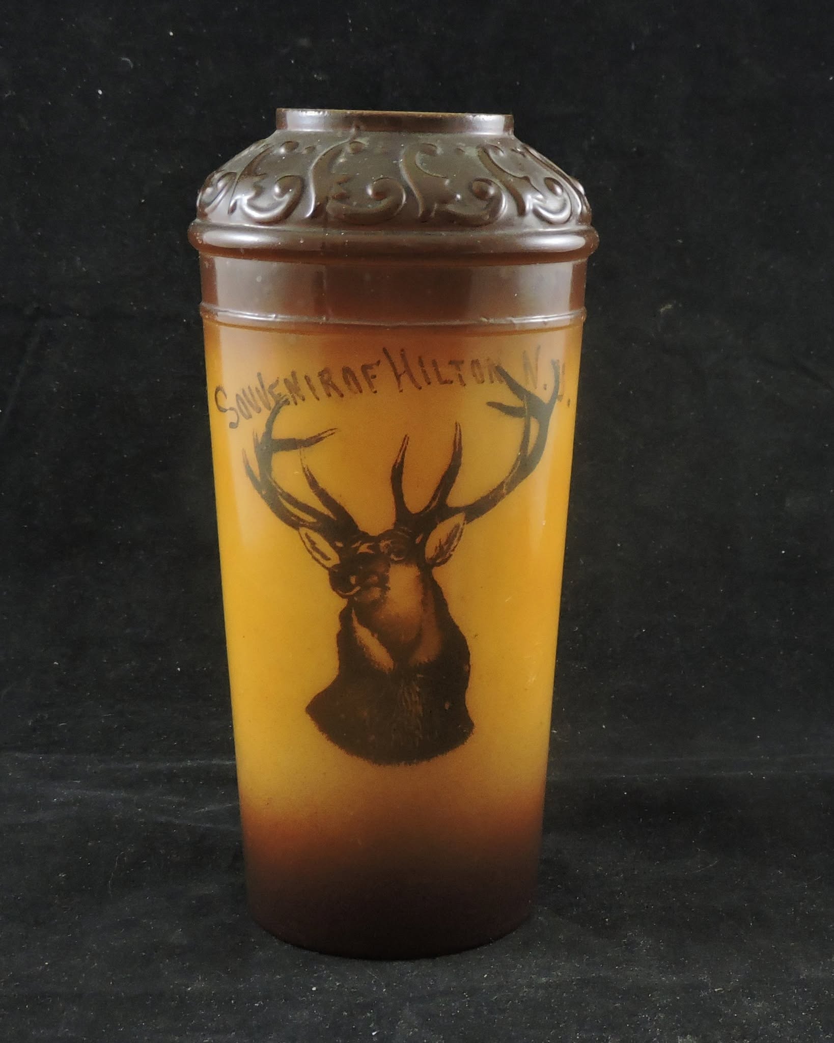 Rookwood / Pottery Effects Elk Vase Souvenir Hilton New York