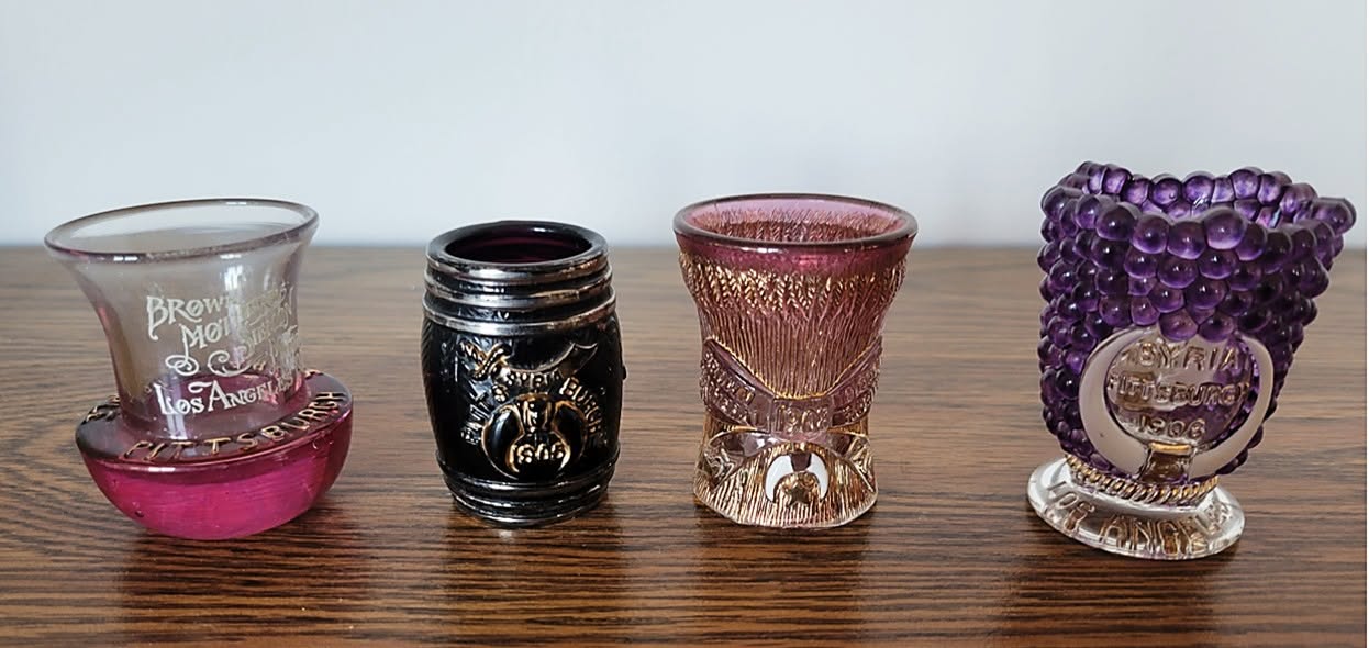 Shriners Glass Shot Glasses