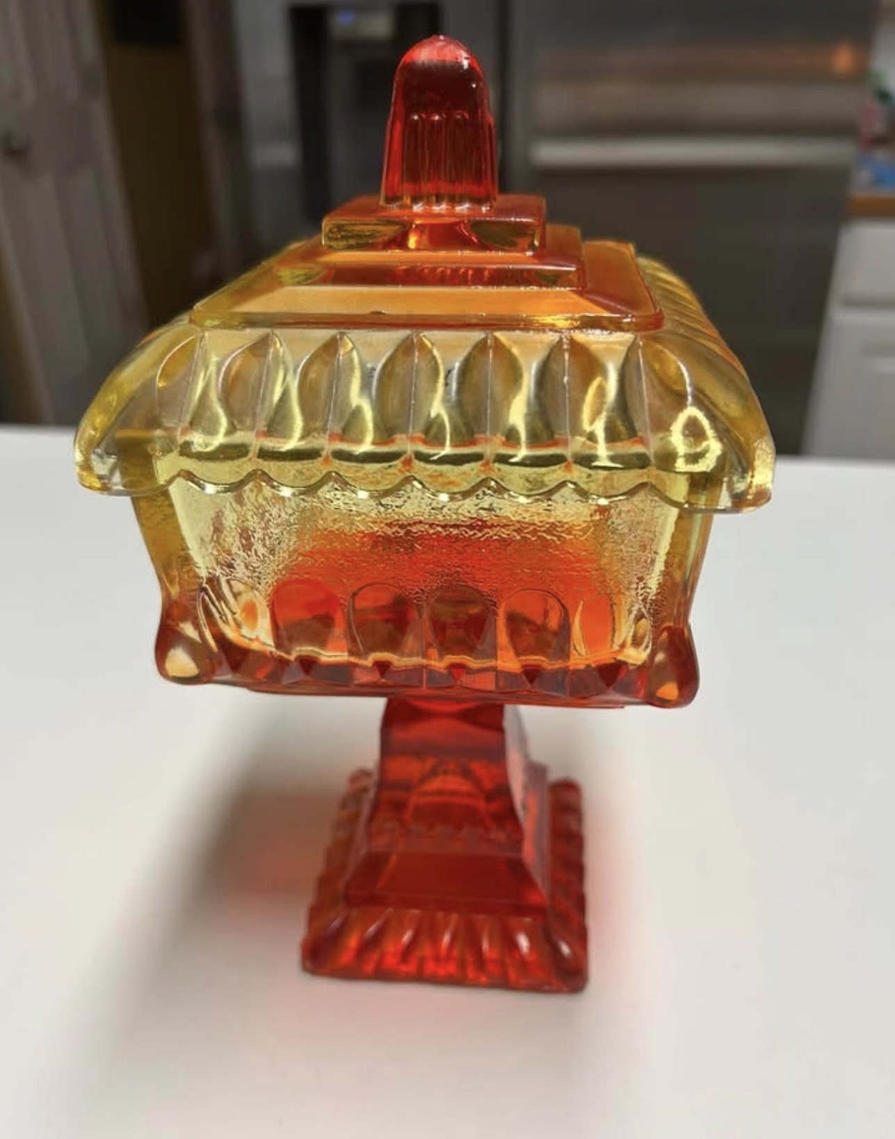 Jeannette Glass Wedding Box