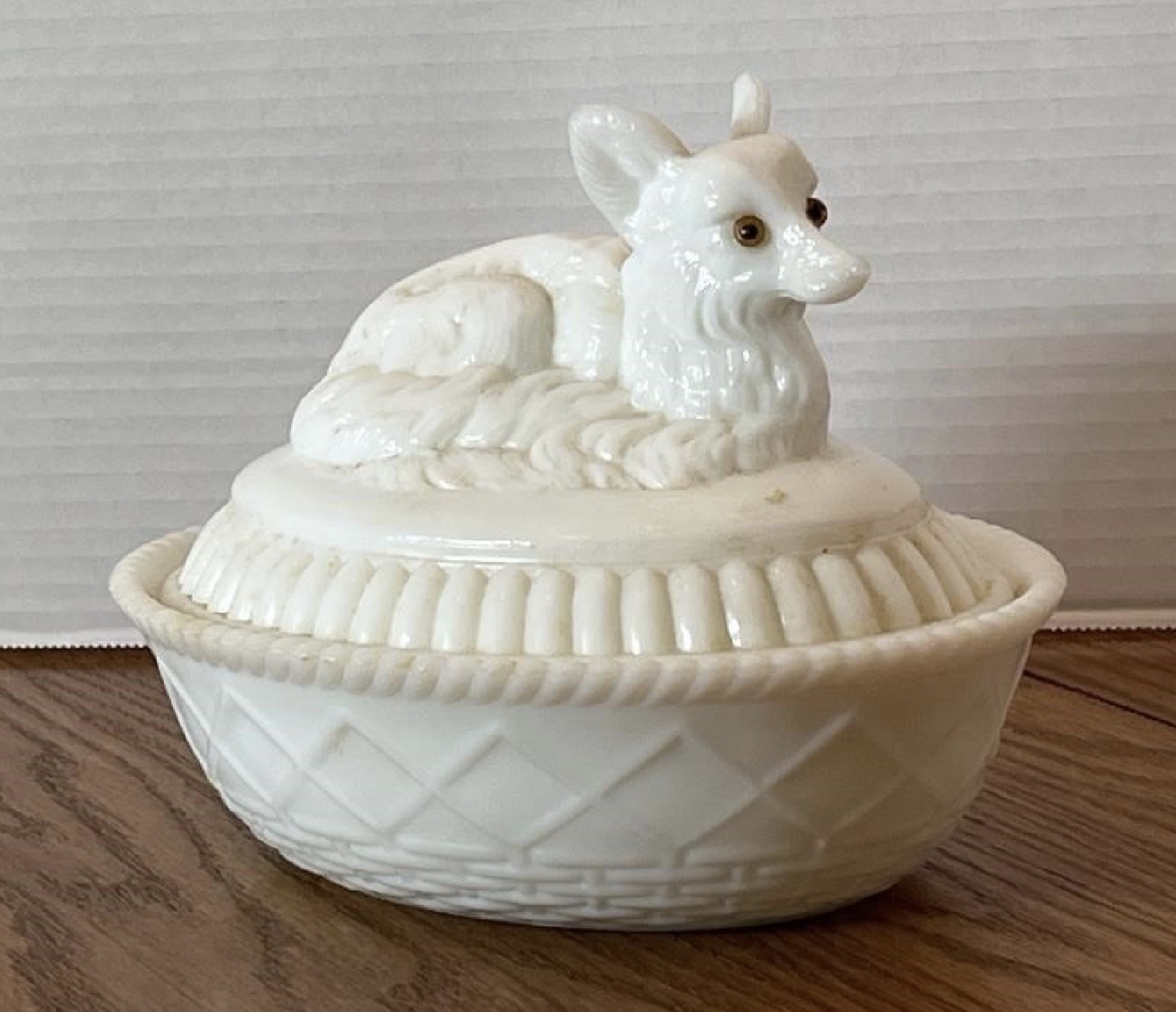 Fox on Basketweave Base