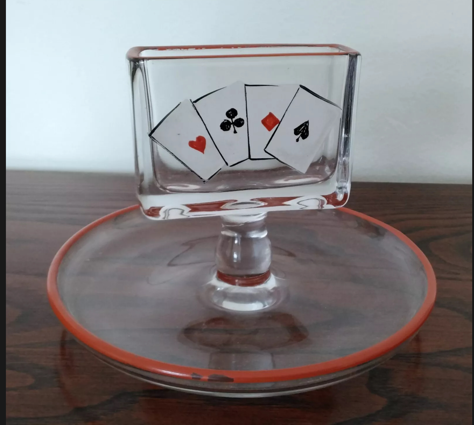 349 Cigarette Holder and Ash Tray Playing Cards 