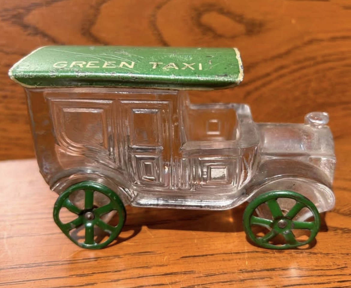 Green Taxi Candy Container 