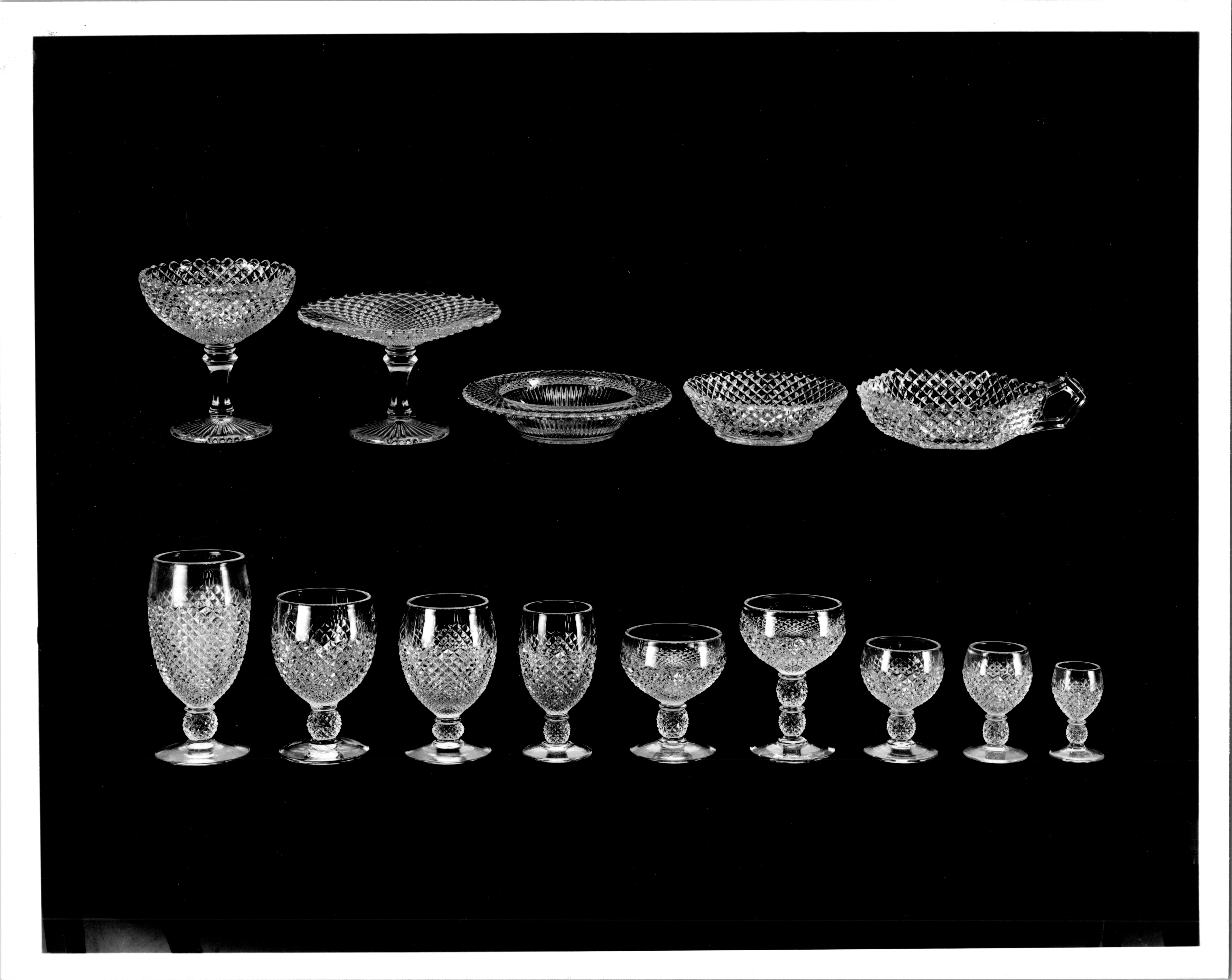 English Hobnail Assortment of Clear Glass for Advertisement #2