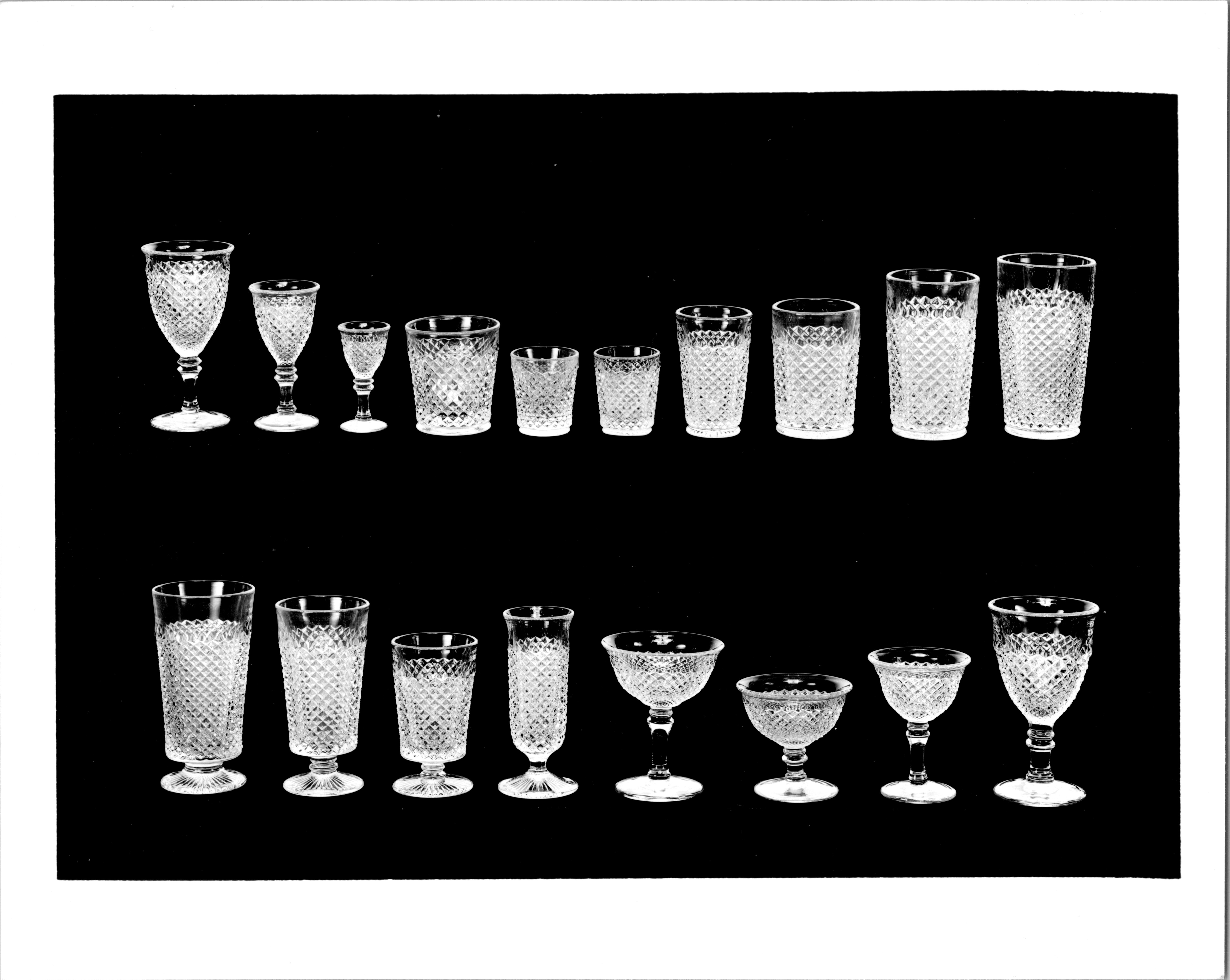 English Hobnail Assortment of Clear Glass for Advertisement #3