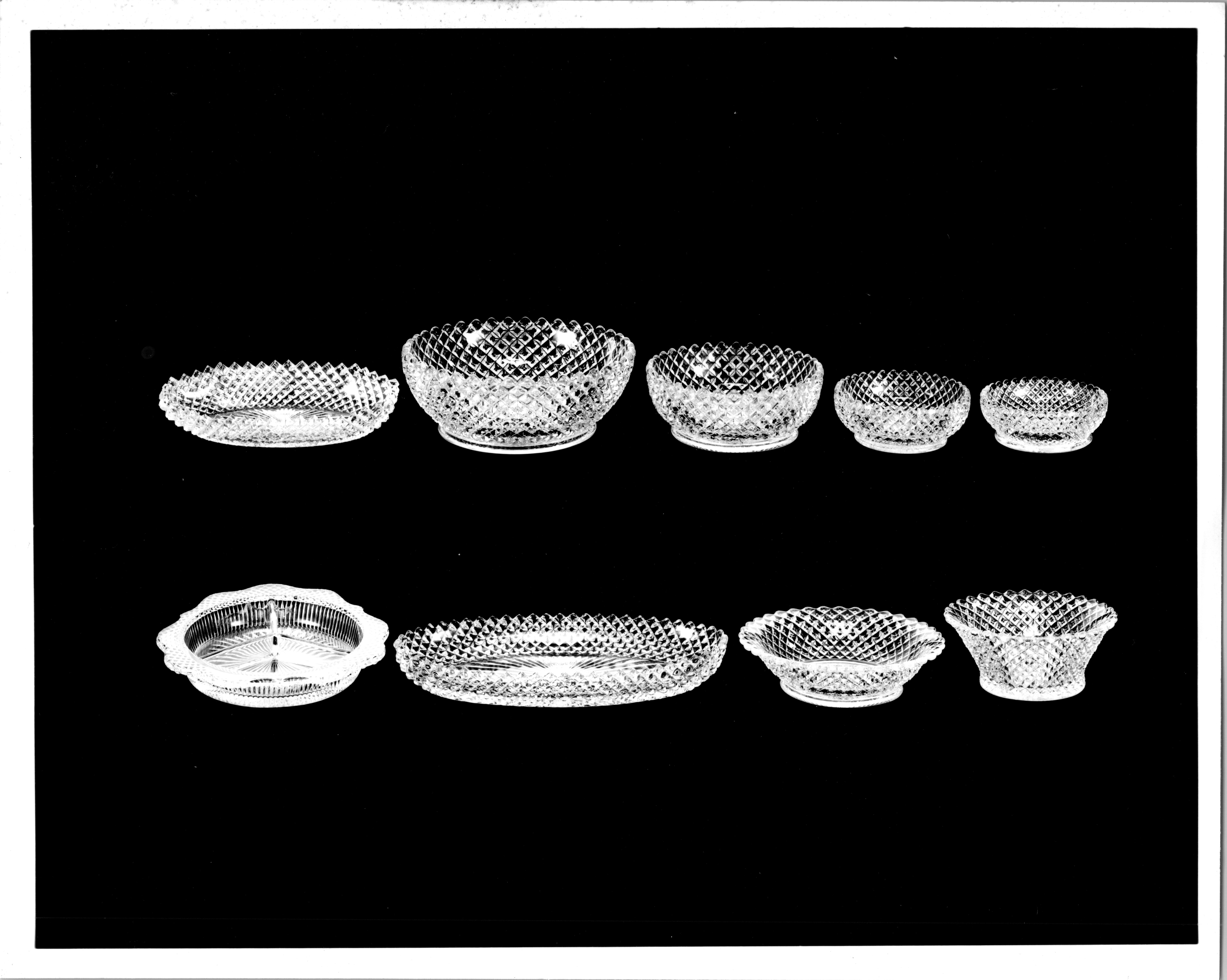English Hobnail Assortment of Clear Glass for Advertisement #4