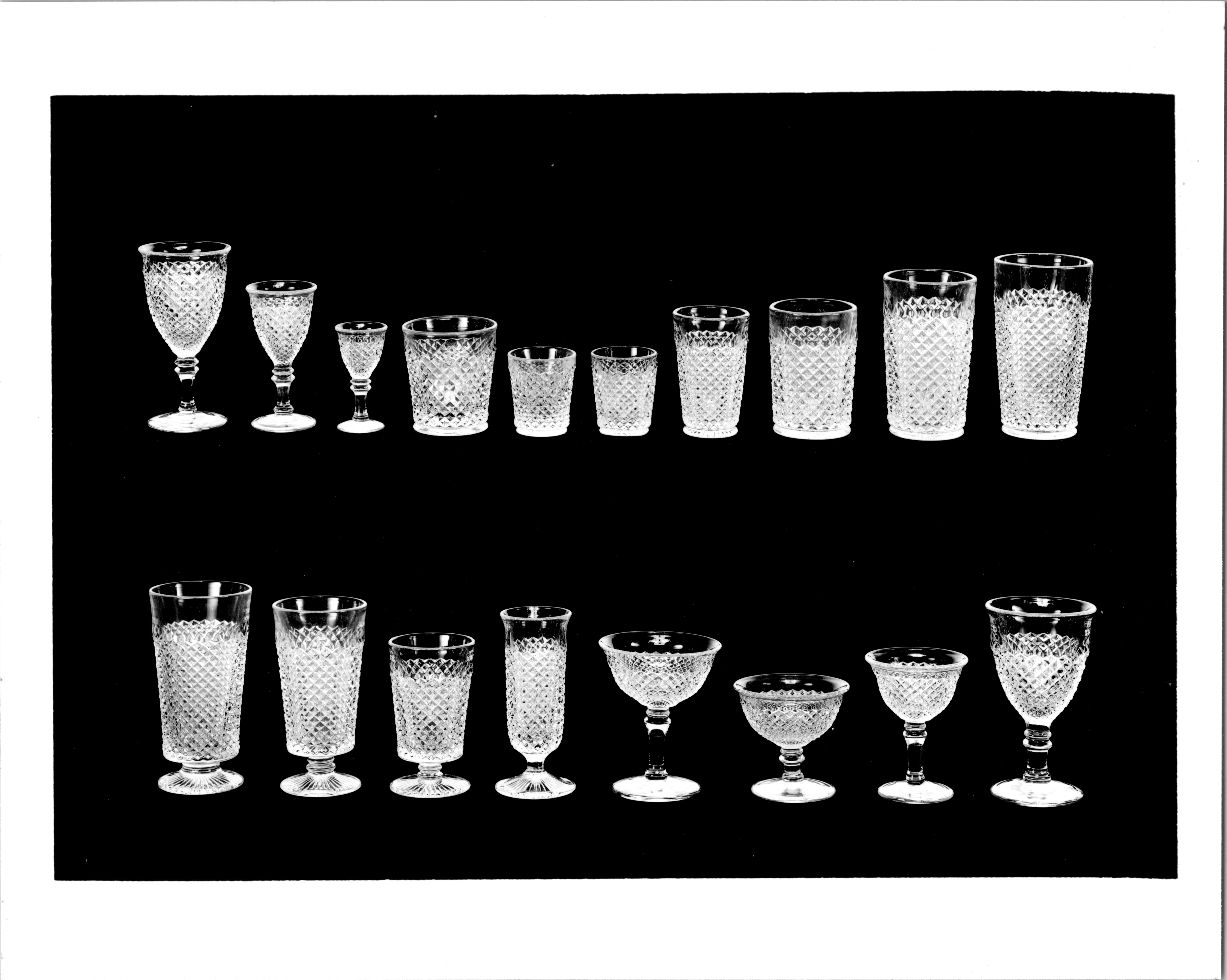 English Hobnail Assortment of Clear Glass for Advertisement #5