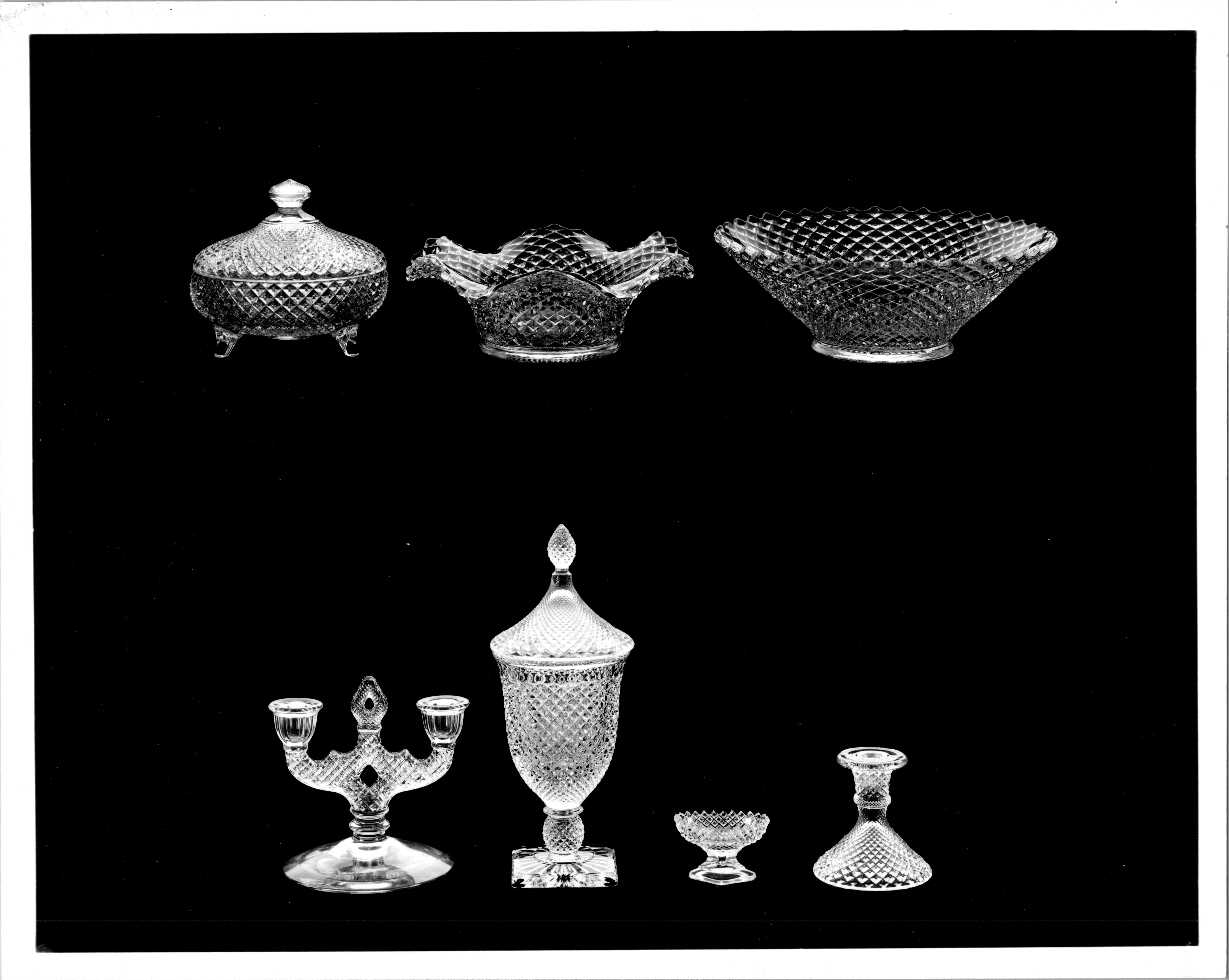 English Hobnail Assortment of Clear Glass for Advertisement #6