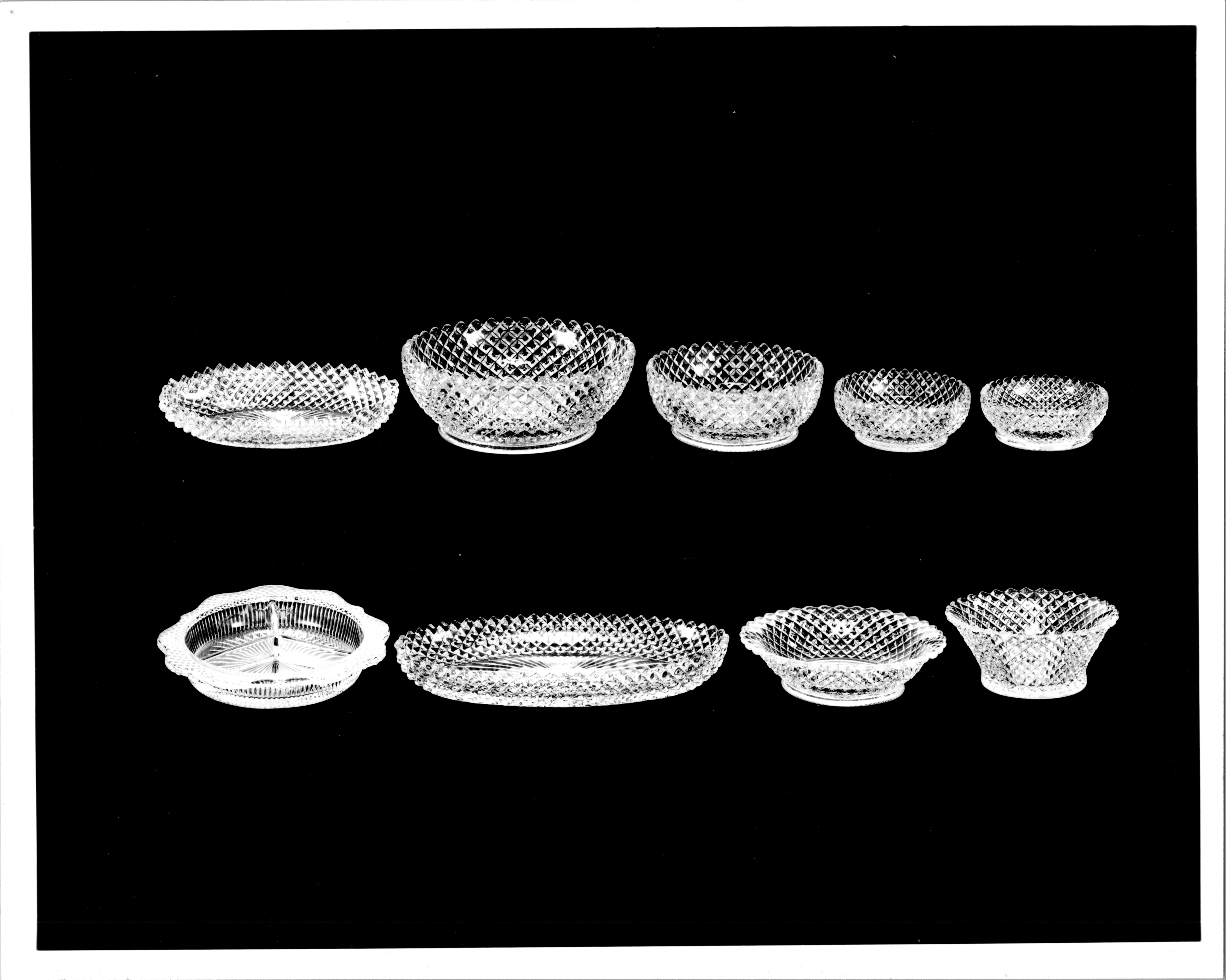 English Hobnail Assortment of Clear Glass for Advertisement #12