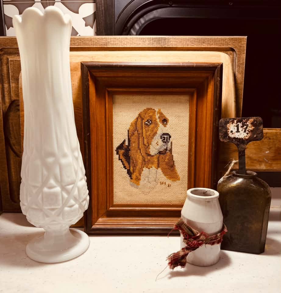 Old Quilt Vase