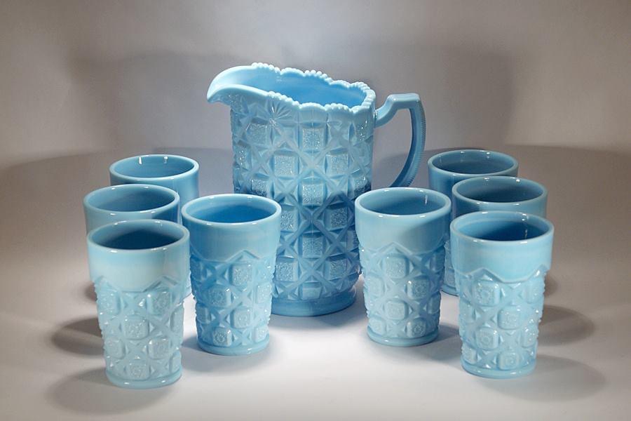 Old Quilt / Checkerboard Water Set 