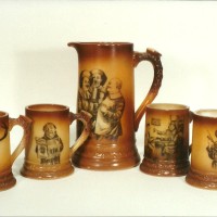 Pottery Effects Stein Mug Set